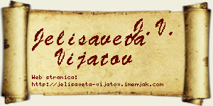 Jelisaveta Vijatov vizit kartica
